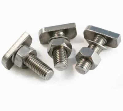 Stainless Steel M8 T Bolt SS304 Hammer Head Shaped for Solar Panel Mounting