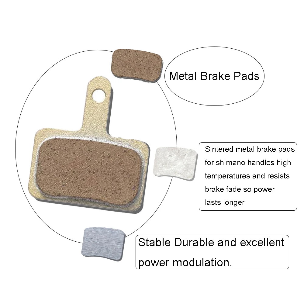 Wholesale Bicycle Resin Semi-Metallic Mtb Shimano Disc Brake Sintered Pads