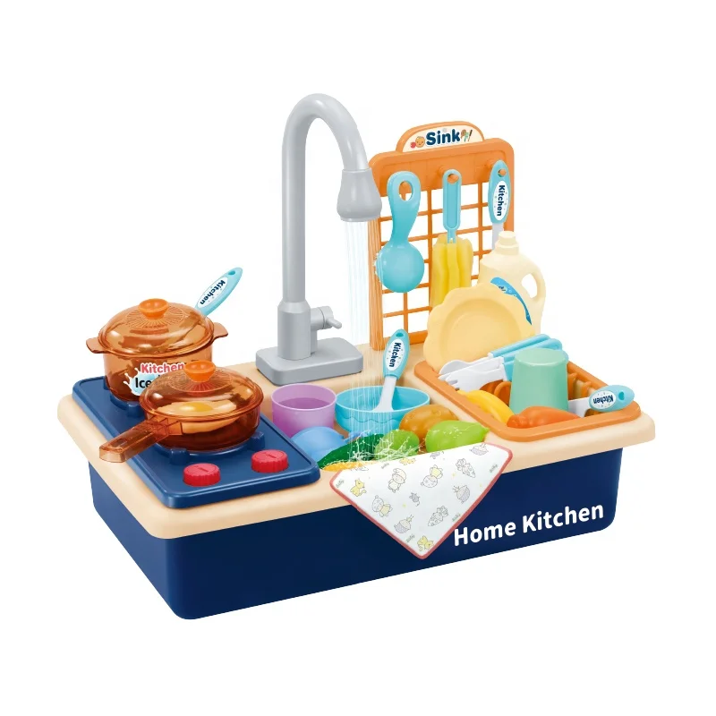 Игрушки HUADA Amazon Многофункциональный Детский кухонный комплект для ролевых игр газовая плита игрушка «сделай сам»