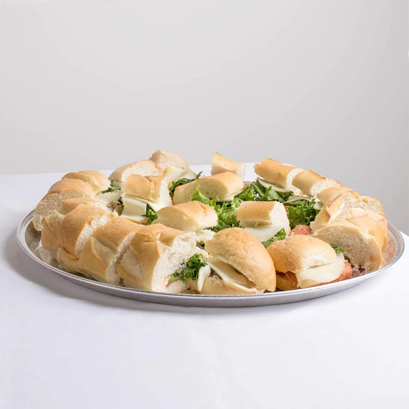 YB92A 12-Inch Disposable Pizza Tray Food Use Foil Containers for Serving Cooking Reheating Baking Wholesale