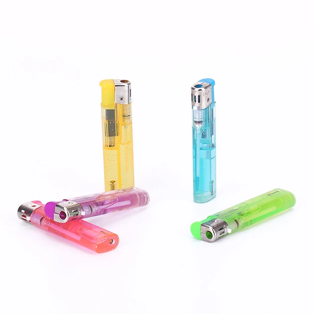 semi transparent  refillable plastic lighter