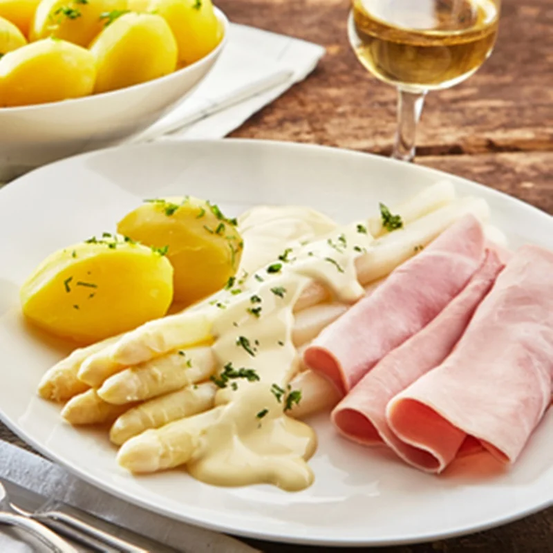 Canned White Asparagus in Glass Jar Canned vegetable