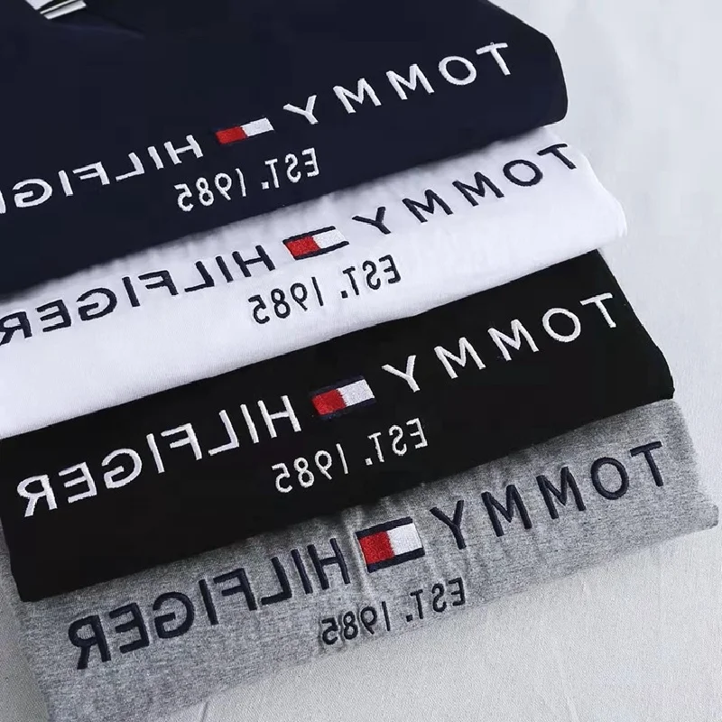 2023 New Arrival RoSa Hombre Edition Tommys Hilfiger T Shirt Sromotional Cotton Oversize T-shirts for Men