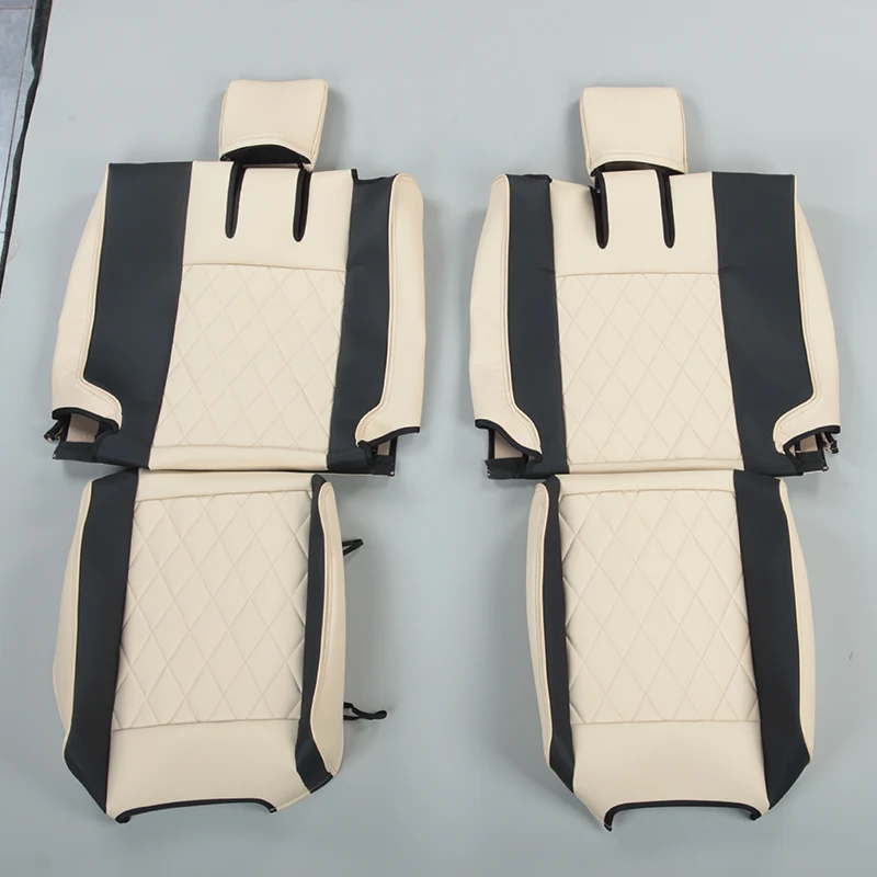 Customized 4Runner Highlander Red Shirt Previa Weisa Special Full Package PVC Leather 7-seater Seat Cover