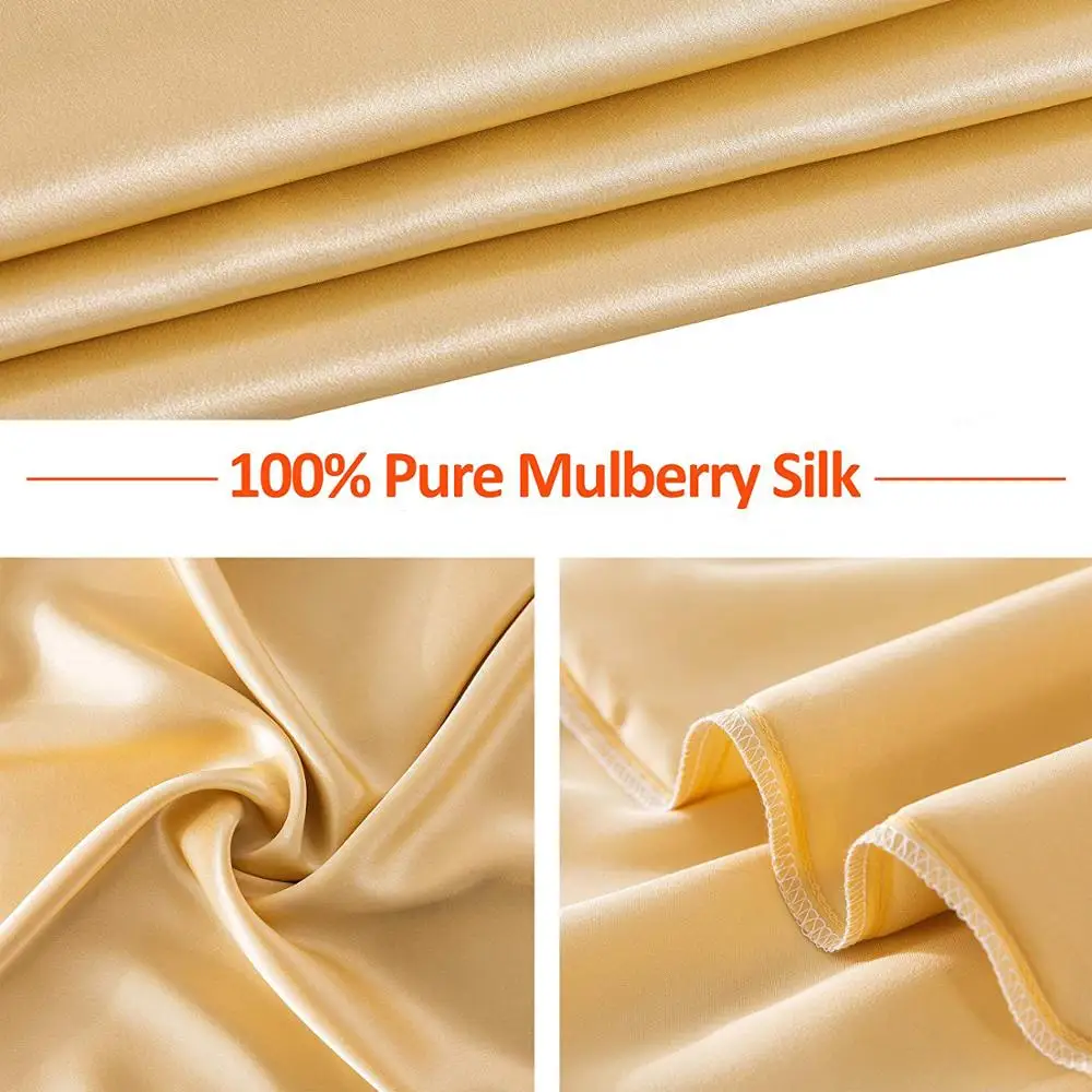 Pure natural mulberry silk 19MM pillowcase