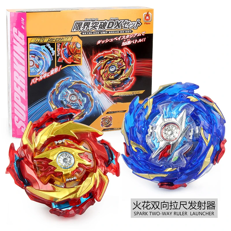 Wholesale Metal Fusion Beyblades Burst GT Plastic Bayblade Launcher 3D Spinning Top B174
