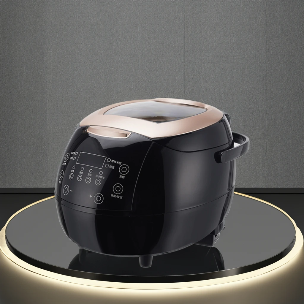 Smart New Electric Rice Cooker Nonstick Square 3L/5L Low Carb Kitchen Appliance Plastic Measuring Cup Paddle Household Hotel Use