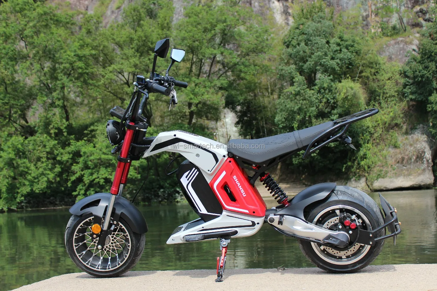 4000W 60V 40AH removable battery fat tire electric scooter citycoco for adult electric motorcycle