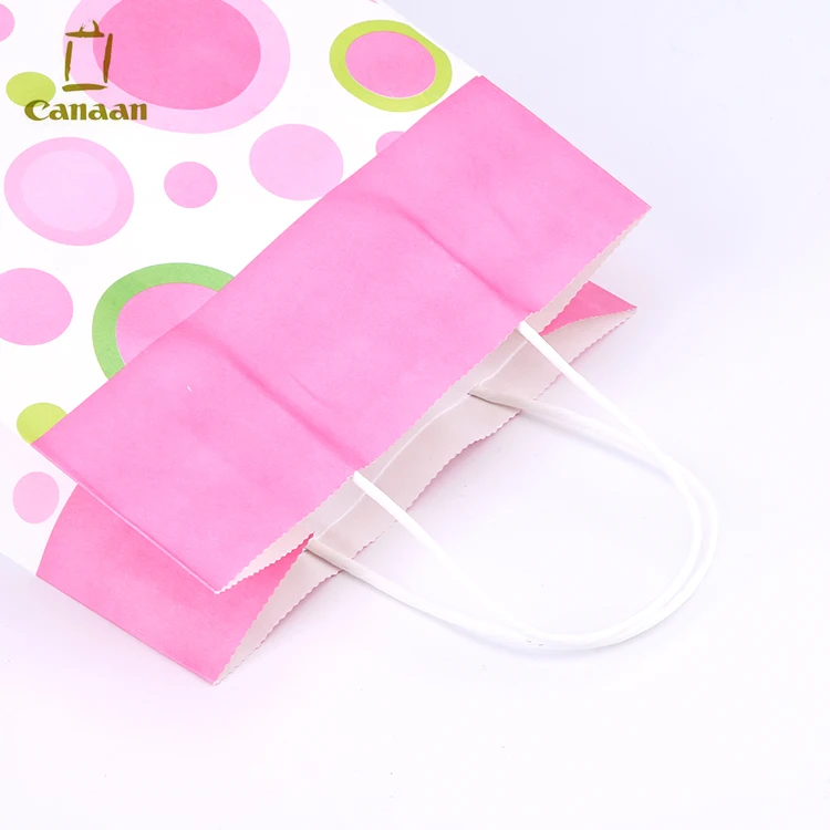 OEM Wholesale Custom logo printed Durable kraft paper bag with handle