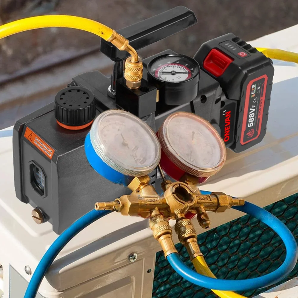 1/2HP Brushless vacuum pump single-stage vacuum pump automotive refrigeration air conditioning refrigeration repair tools