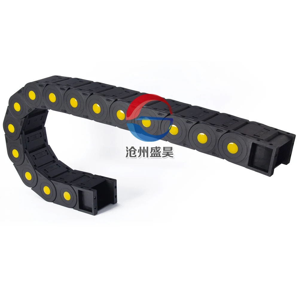 Bridge type flexible nylon machine tool plastic drag chain to CNC