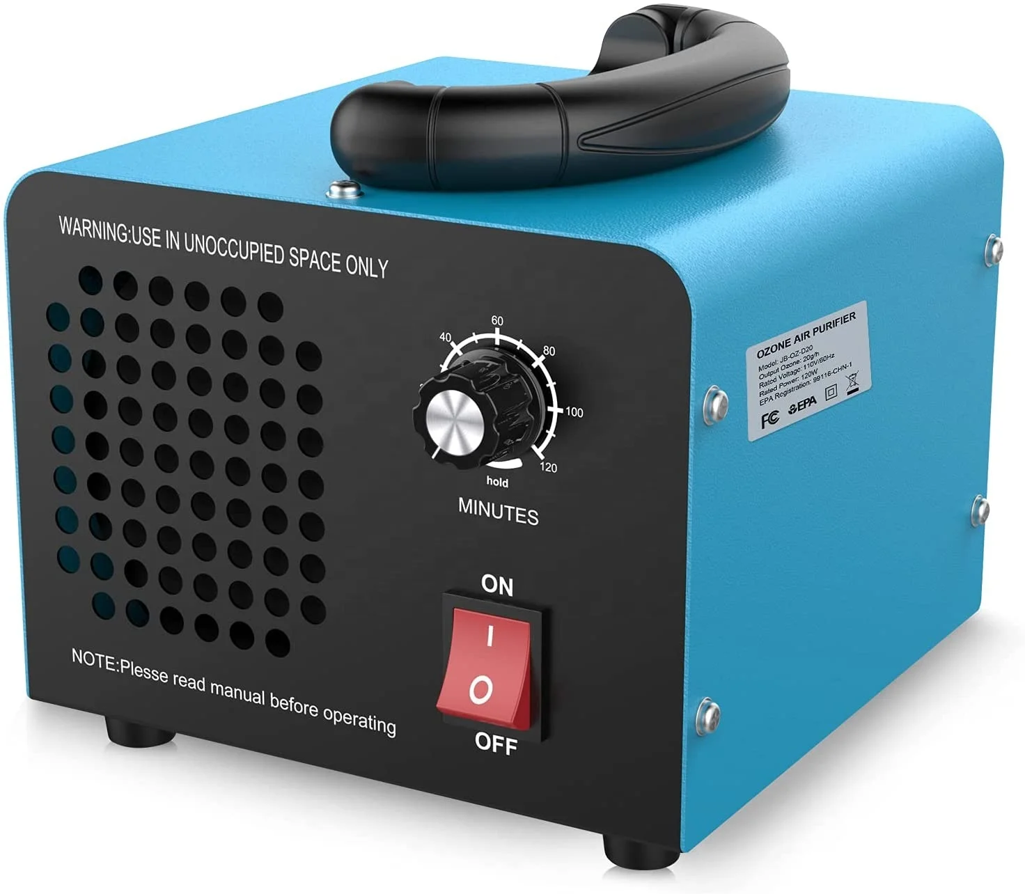 20000mg/h Ozone Machine High Capacity Industrial Commercial Home Ozone Generator for Rooms ,Smoke,Auto Cars, and Pets