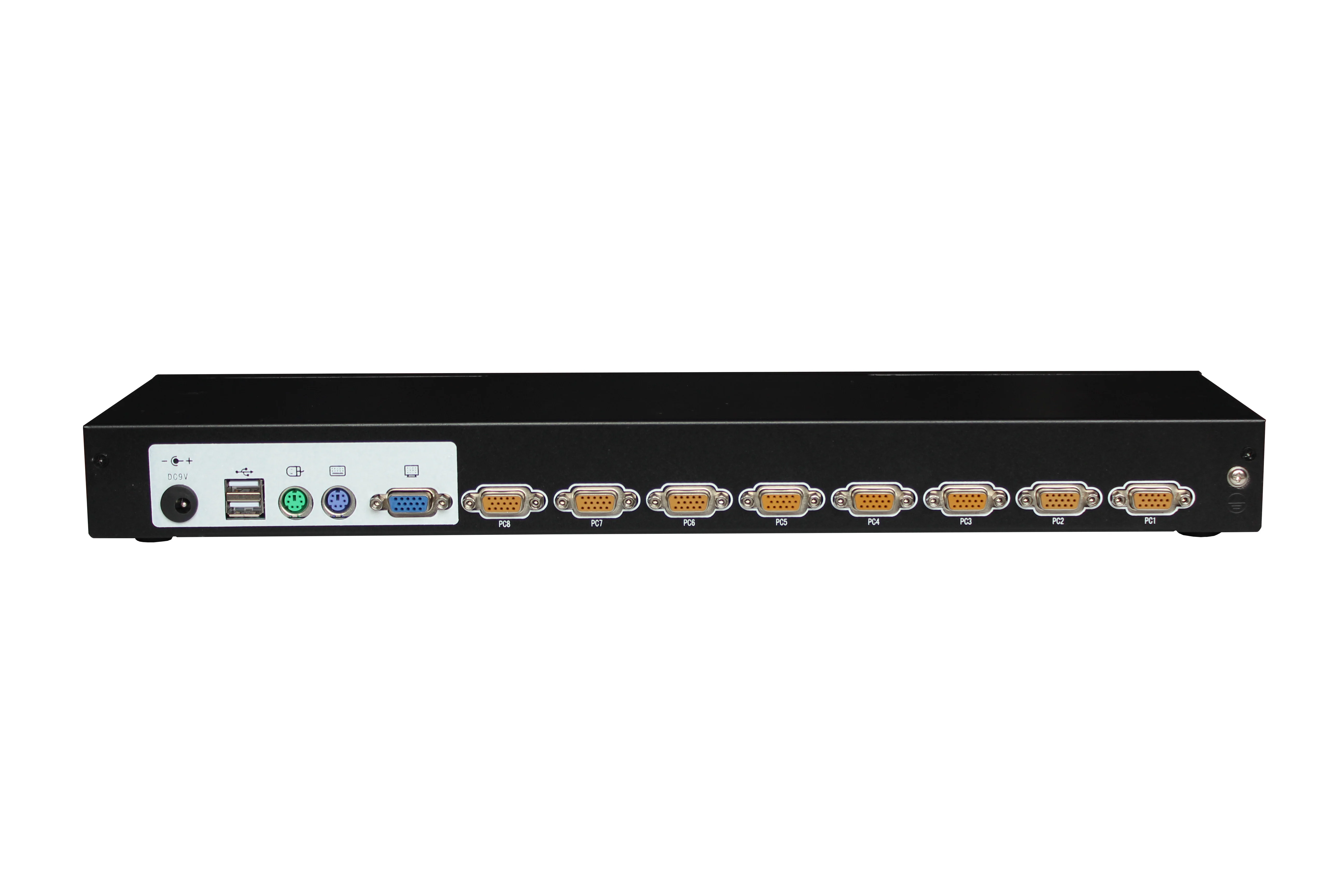 8ports/16ports DB-15 Combo IP KVM switch support USB + VGA local console, Hotkey OSD IP KVM drawer