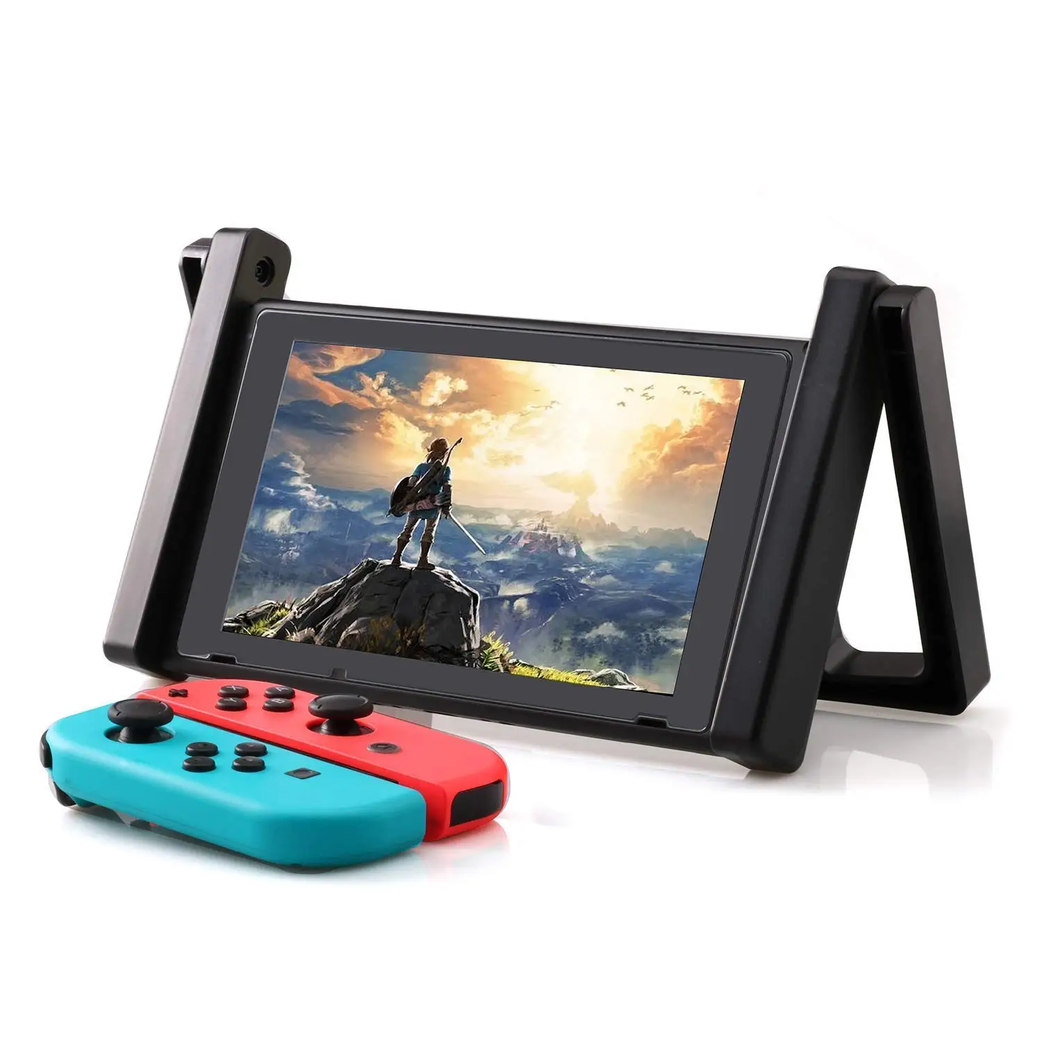 Автомобильный держатель для консоли Nintendo Switch в автомобиле, подставка для крепления без магнита, два в одном, Автомобильный кронштейн NS, Регулируемый Настольный держатель