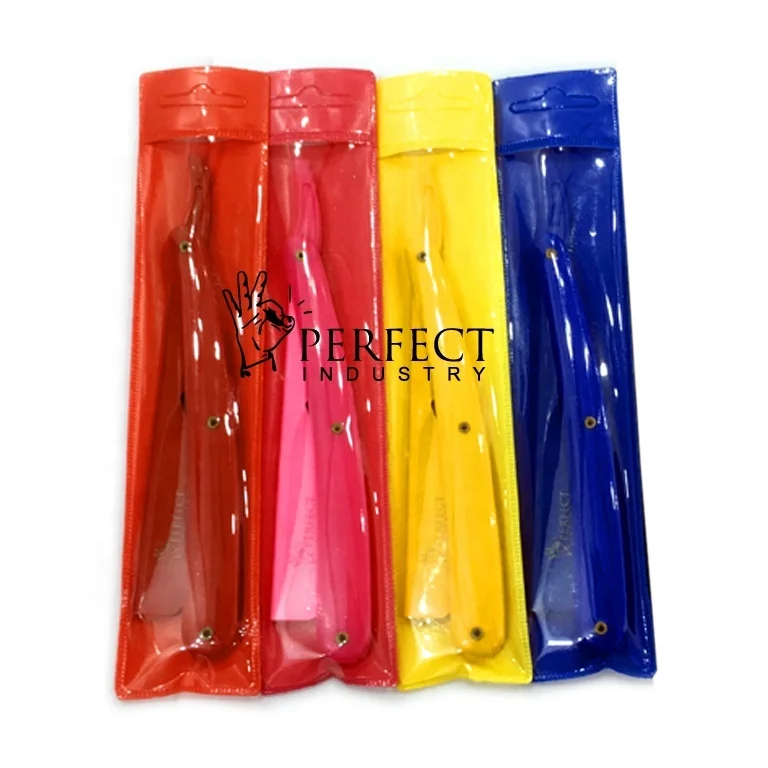 barber choice plastic handle shaving razors / barber accessories shaver folding knife shaving supplies plastic handle razors