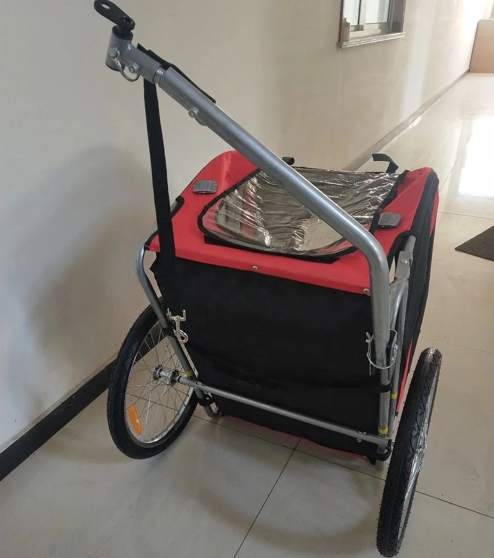 Wholesale supply bicycle trailer folding cargo / dog bike trailer for sale