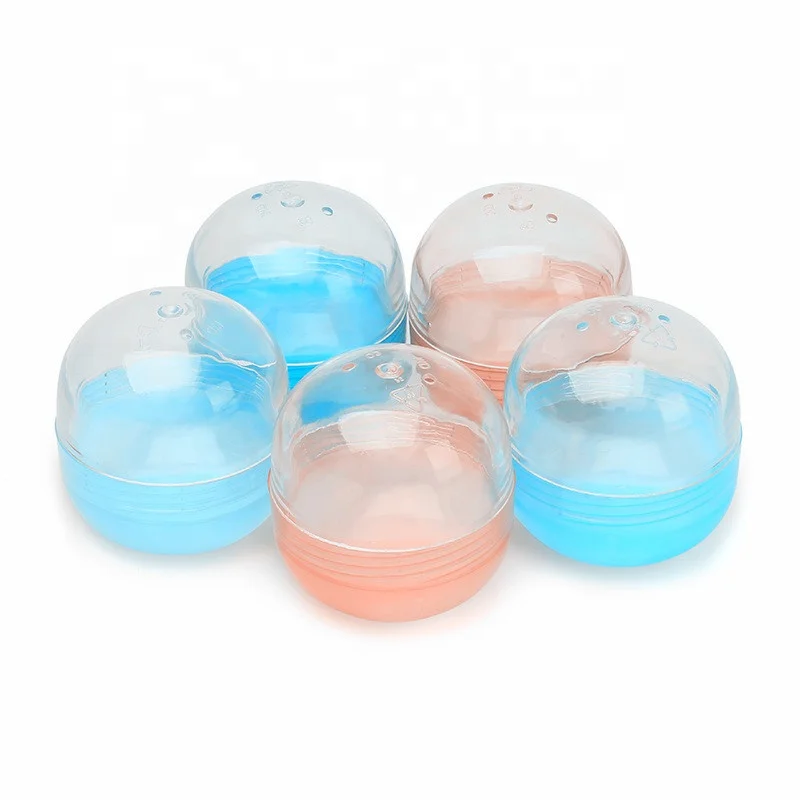 novelty 48 * 52 mm plastic transparent empty capsules vending toy egg