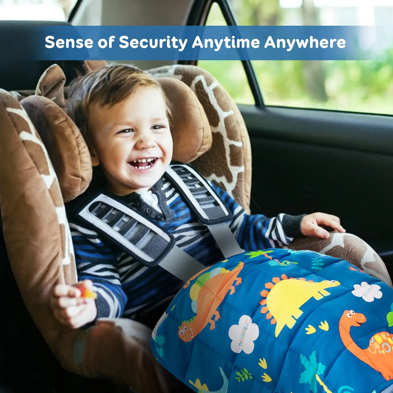 Minky Sensory Integration Anxiety Stress Relief Pressure Blanket Travel Size Heavy Weighted Lap Pad For Toddlers Adults