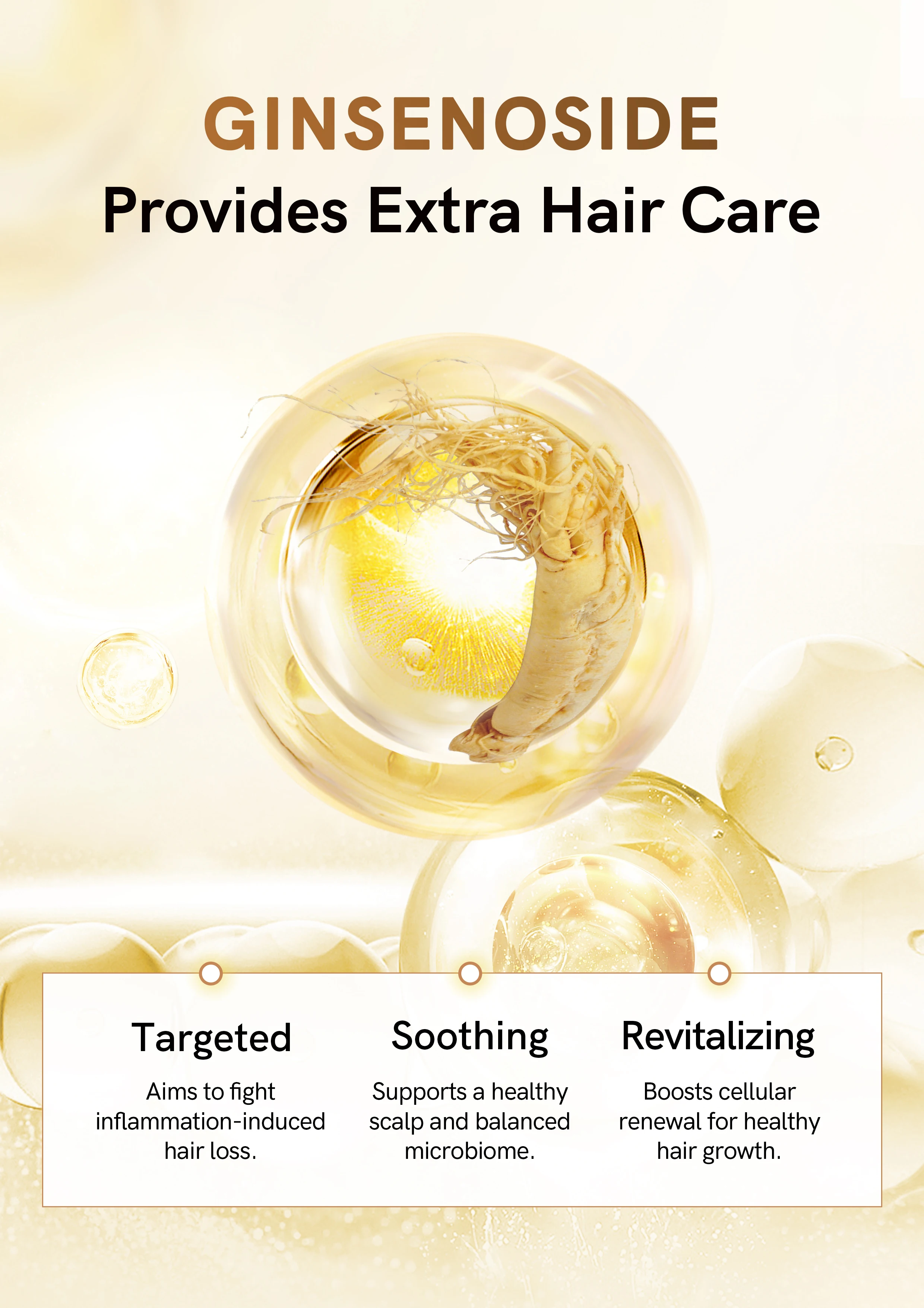 Wholesale Factory Anti Loss Nourishing Hair Growth Serum Natural Ginger Ginseng Extract Gentle Cleaning Shampoo Hair Care Set