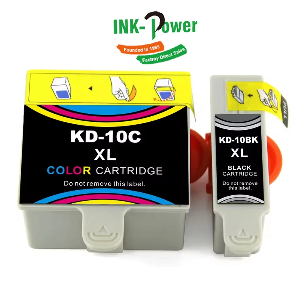INK-POWER 10 XL 10XL 10XLBK 10XLC Premium Color Black Compatible Inkjet Ink Cartridge for Kodak ESP 3 5 7 9 3250 Printer