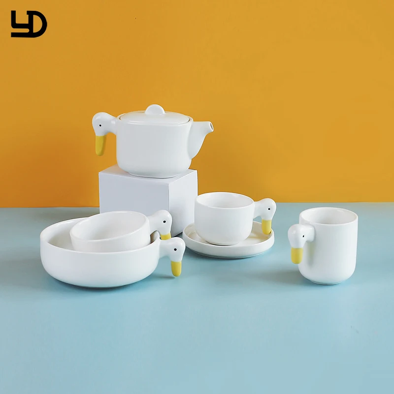 Customized Ceramic Animal Coffee Mug Creative Thick Porcelain Milk Tea Mugs And Cups