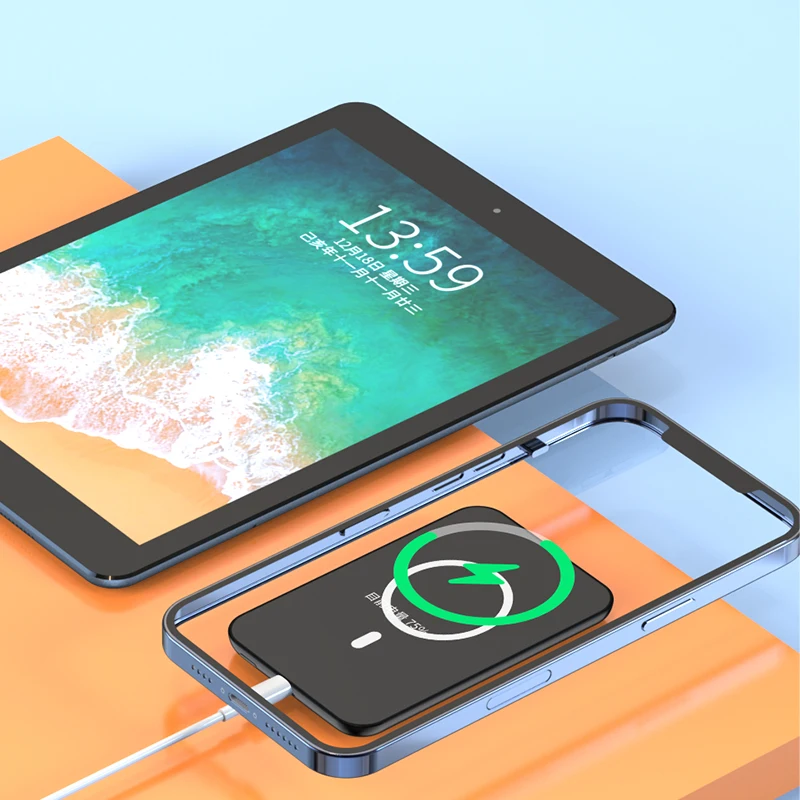 Mini Portable 5000mAh Magnet Power banks PD 20W Fast Charging Battery 15W Magnetic Wireless Charger Power bank