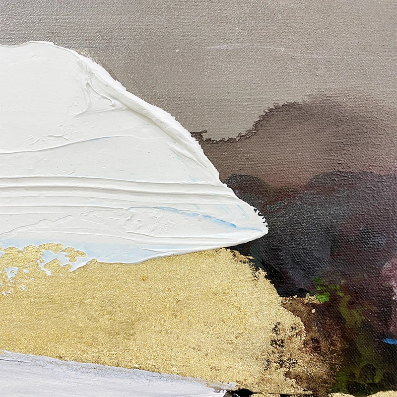 Inventively Designed Abstract Painting Art Infusing Bold Colors and Creative Patterns to Elevate