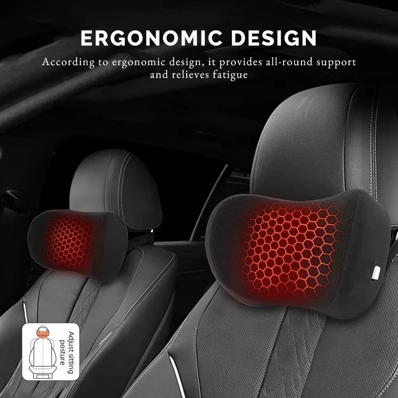 Cute Headrest Back Car Neck Pillow for Foam Custom Support Driving Rest Memory Seat Life Head Adult Car Neck Pillow