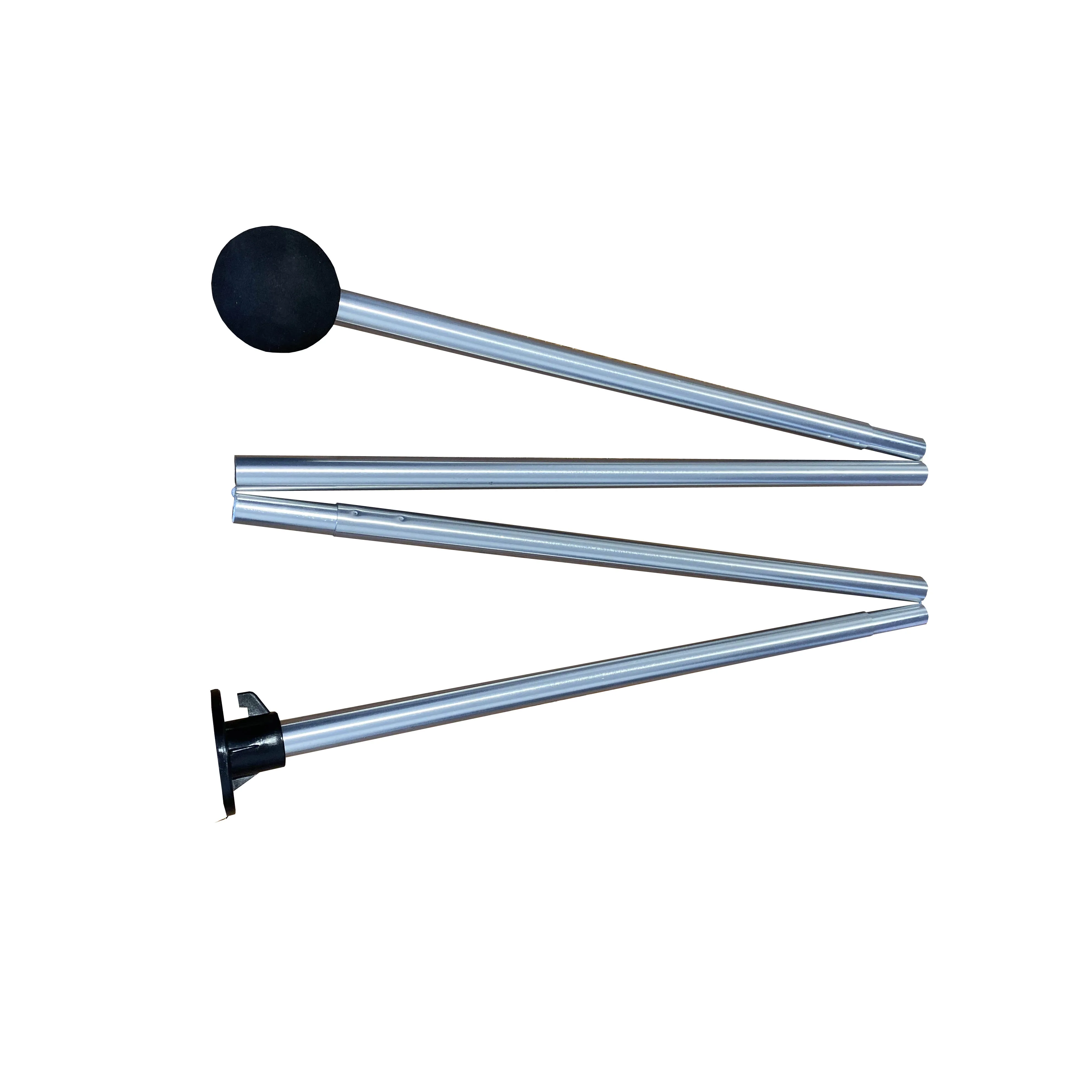 Aluminum 7001 6061 Seamless Pole With Black Ball On Top