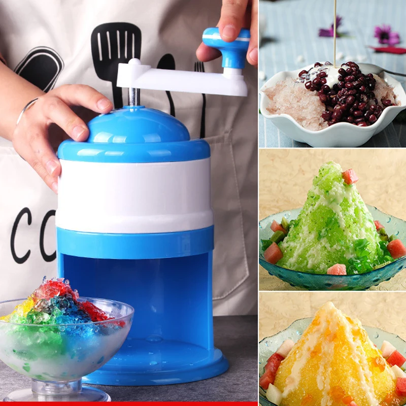 Manual household smoothie machine mini hand-cranked DIY ice cube crusher machine soft ice sand grinding breaker