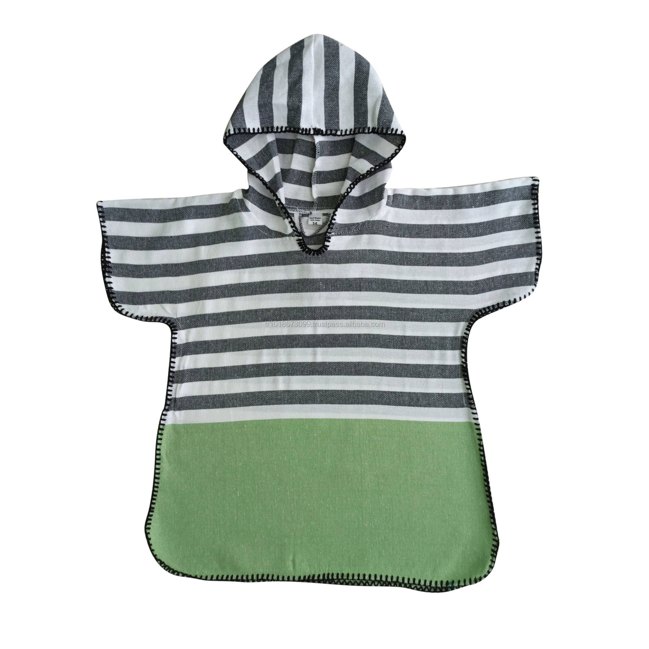 Children child Kids Hooded Towel Beach Pool Poncho Swimming Class ponchos - Baby shower newborn gifts Turkish made