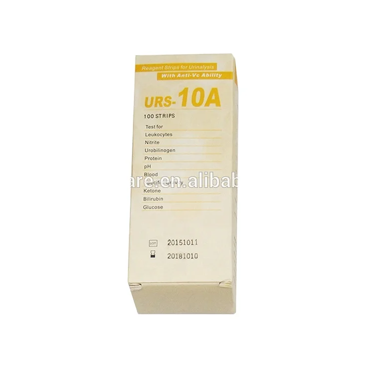 CE/ISO Urinalysis test strips detect urine 2,3,5,10 parameters urine reagent strip