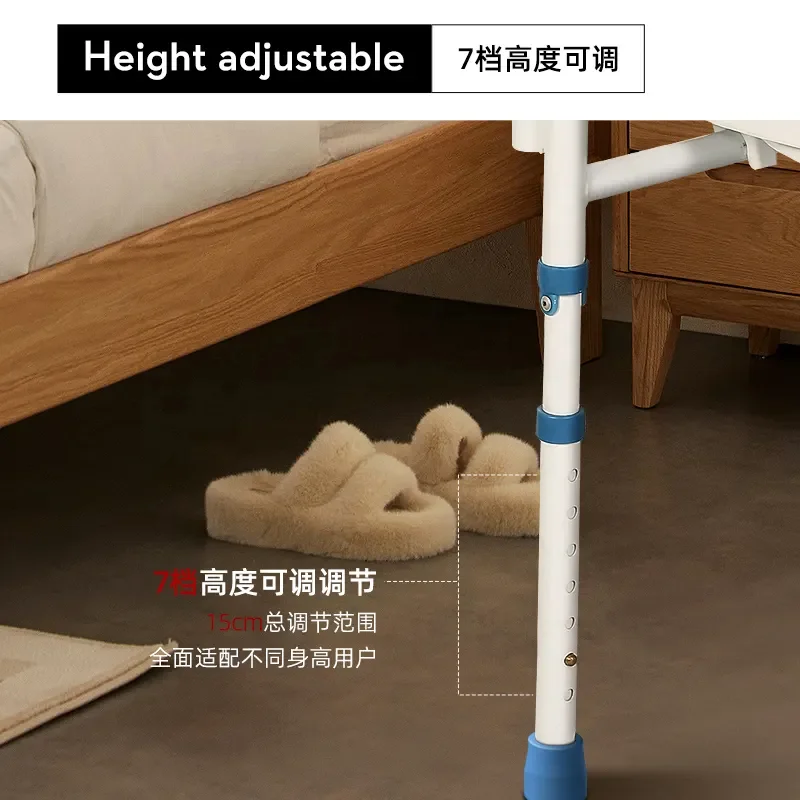 MSMT elderly height adjustable folding commode chair with backrest Carbon Steel Commode shower Chair Toilet Seat