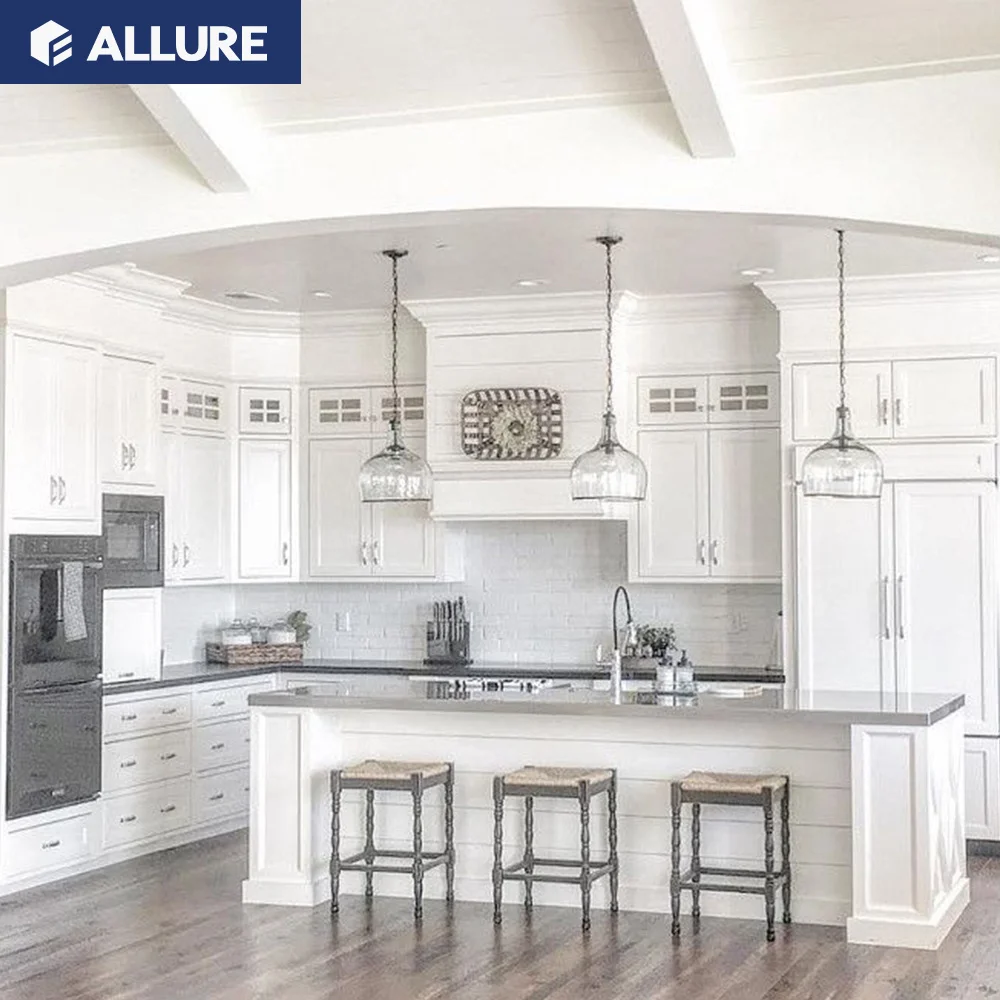 Allure american walnut phenolic laminate polymer rubber modern china guangzhou white oak wood dining room kitchen cabinets