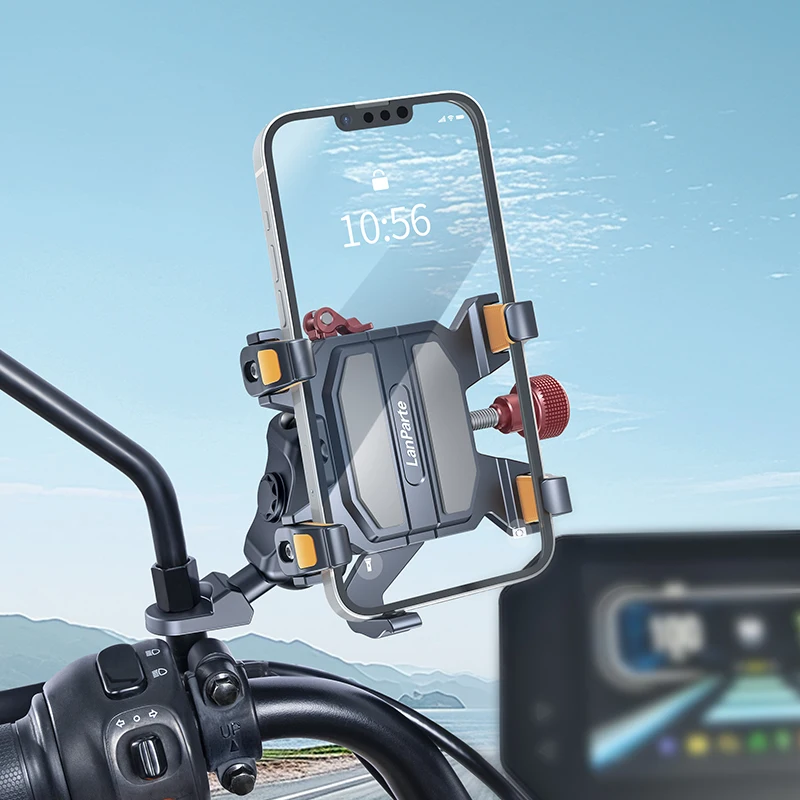 2024 New Popular Wholesale Waterproof Metal Motorcycle Fork Stem Bas Phone Holder Phone Accessories for phone