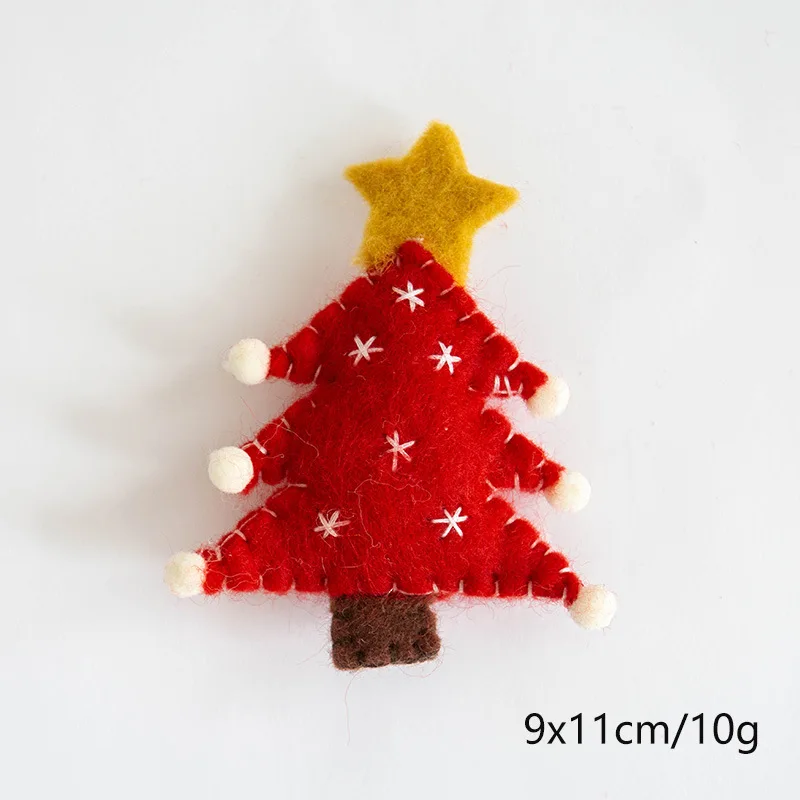 Handmade Christmas Wool Felt Decorative Hanging Ornaments Christmas Tree Christmas Stocking Decorations