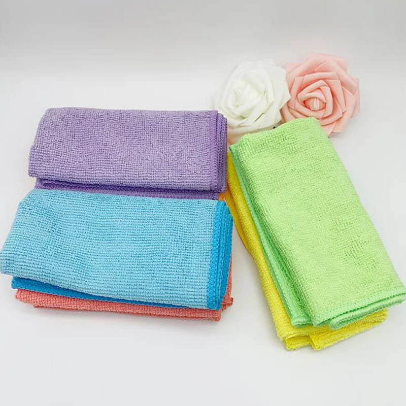 Changshu Manufacturer Cheap Super Absorbent Microfiber Washcloth Kitchen Duster Cleaning Cloth