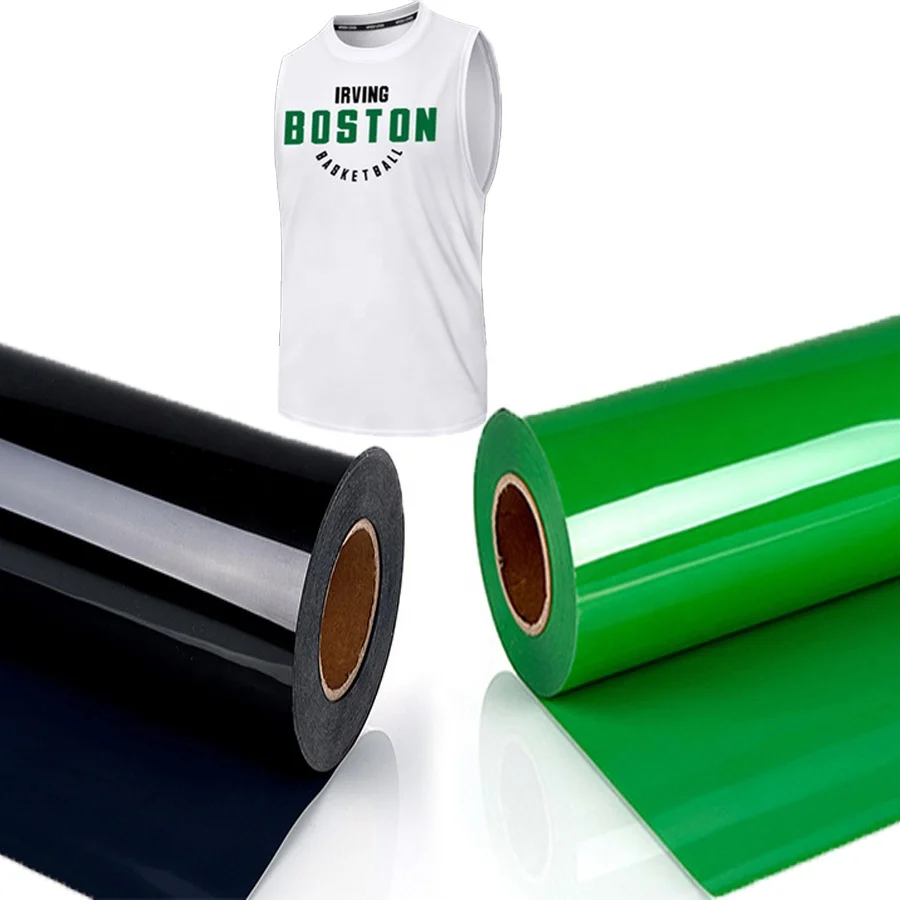 Korea Quality Poly Video Flex Decal Designs Heat Transfer Vinyl HTV Rolls Cutting Vinyl Transfer Film for T Shirts