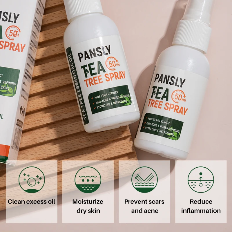 Pansly Dropshipping Private Label tea tree oil for acne scars Organic best oil for skin Tee Tree Toner  Essential Spray