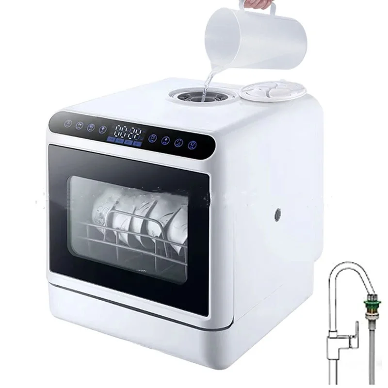 Embedded Household Fully Automatic UV Dish Washer Countertop Portable Mini Dishwasher Machine