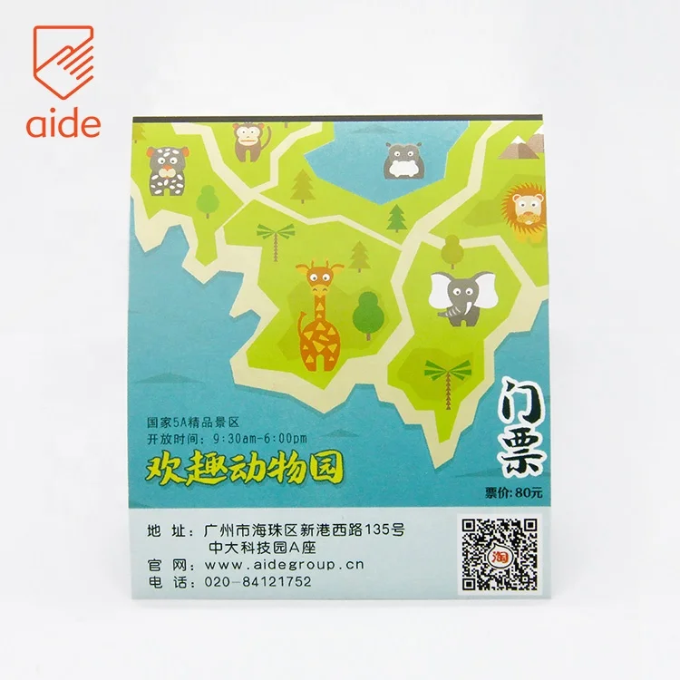 Factory Cheap Custom Personalized Concert Event Paper Raffle Ticket Redemption Lottery Scratch Tickets Printing