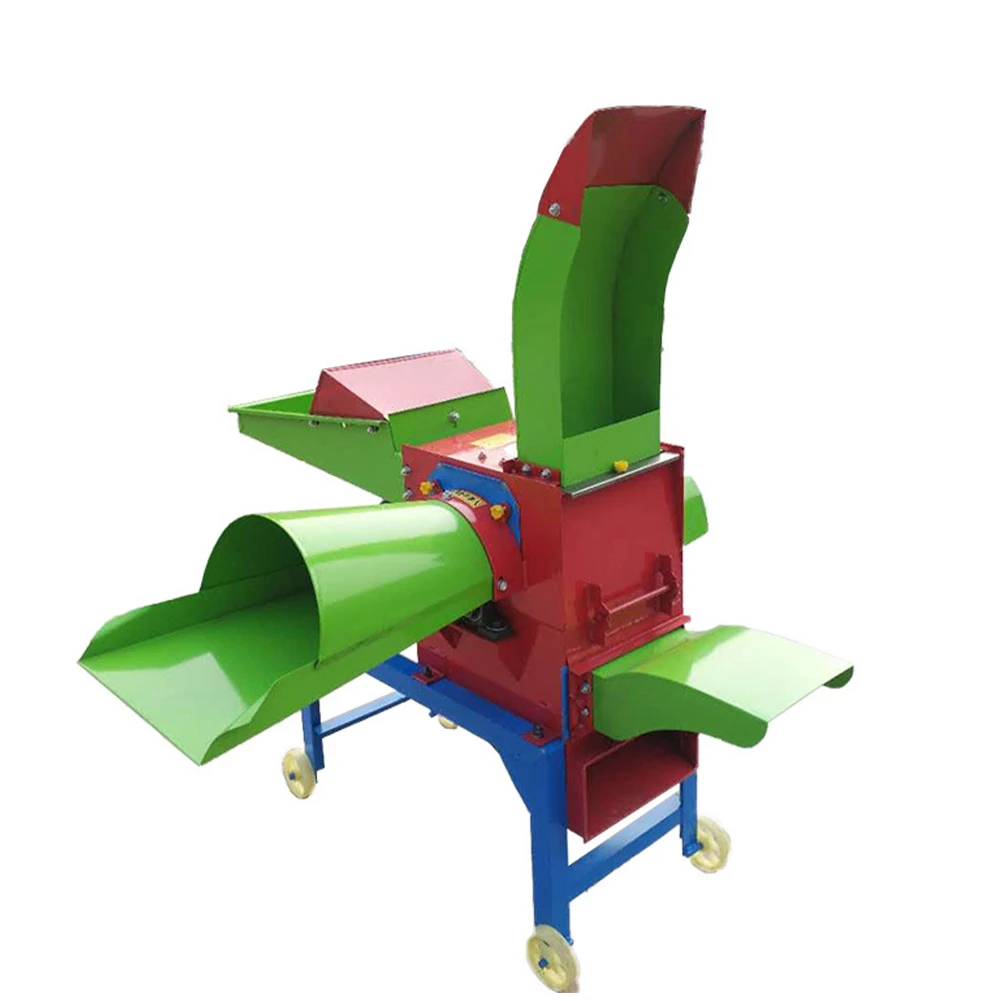 Straw Silage Machine Feed, Processing Machines Paddy Straw Cutting Grass Chopper Animal Feed Chaff Cutter Crusher Machine/