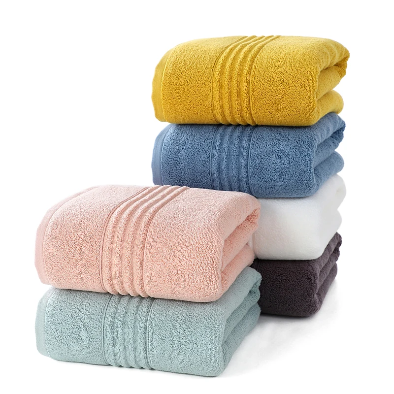 Factory custom bath towels 100% long-staple cotton luxury bath towels set durable and absorbent 80*160cm large bath towels