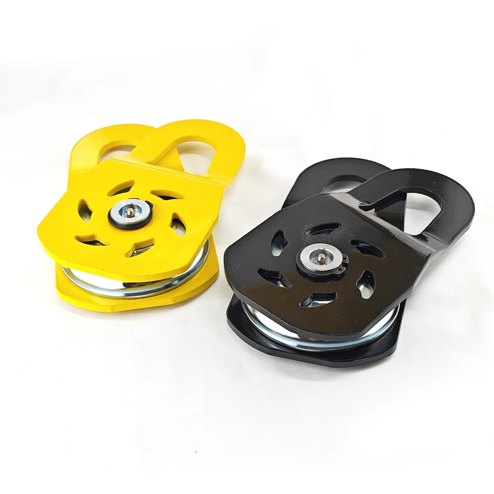 Heavy Duty Off Road Pickup Recovery Winch Snatch Block Pulley for Synthetic Rope and Steel Cable