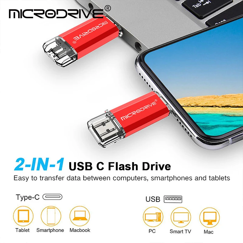 Type C OTG usb flash drives Memory Sticks , type-C usb flash drives, otg 8G 16g32gb 64gb 128gb 256g pendrive for phone tablet