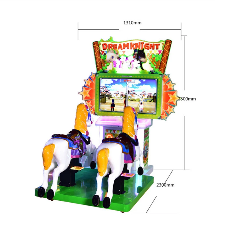 China Factory Horse Racing Kiddie Ride Game Machine Coin Operated Kiddy Ride On Toy