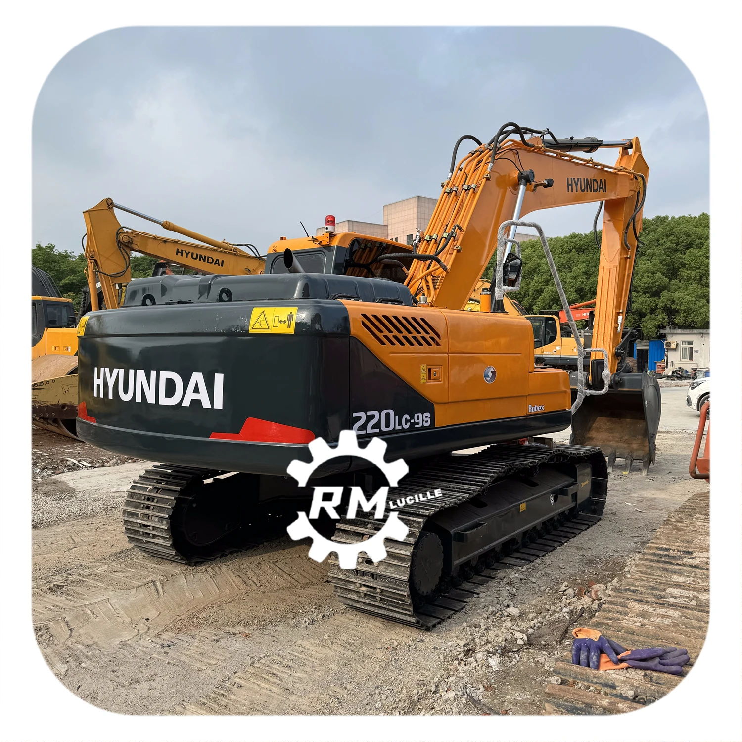 Hyundai 220 Подержанные Экскаваторные машины excadora hyundai lc-95 Экскаватор Стартер Высокого Качества 225 распродажа