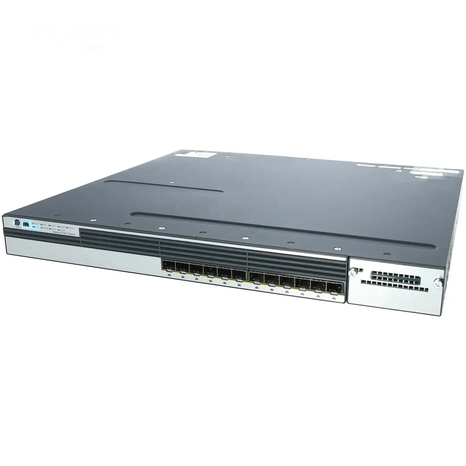 3750X WS-C3750X-12S-E 12 портов GE SFP управляемый коммутатор IP-сервисный сетевой с C3KX-NM-10G модулем