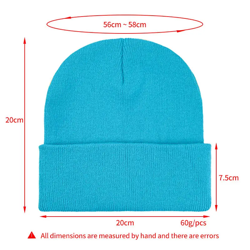 Fashion Wholesale Custom Embroidery Logo Solid Color Acrylic Fiber Warm Winter Beanie with custom logo Knit Hat Warm Caps