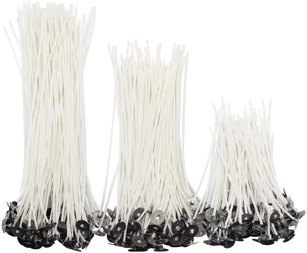 Custom Stable Soy Coated Paraffin Bee Wax Braided Cotton Candle Wick for Candle Making Base with Sustainer Core Tealight Votive